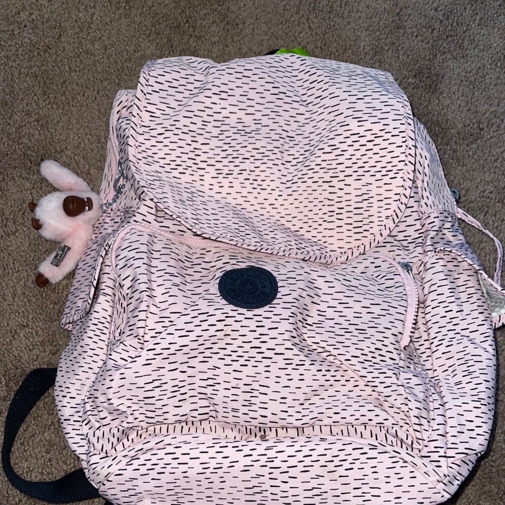Large Kipling Pink Backpack